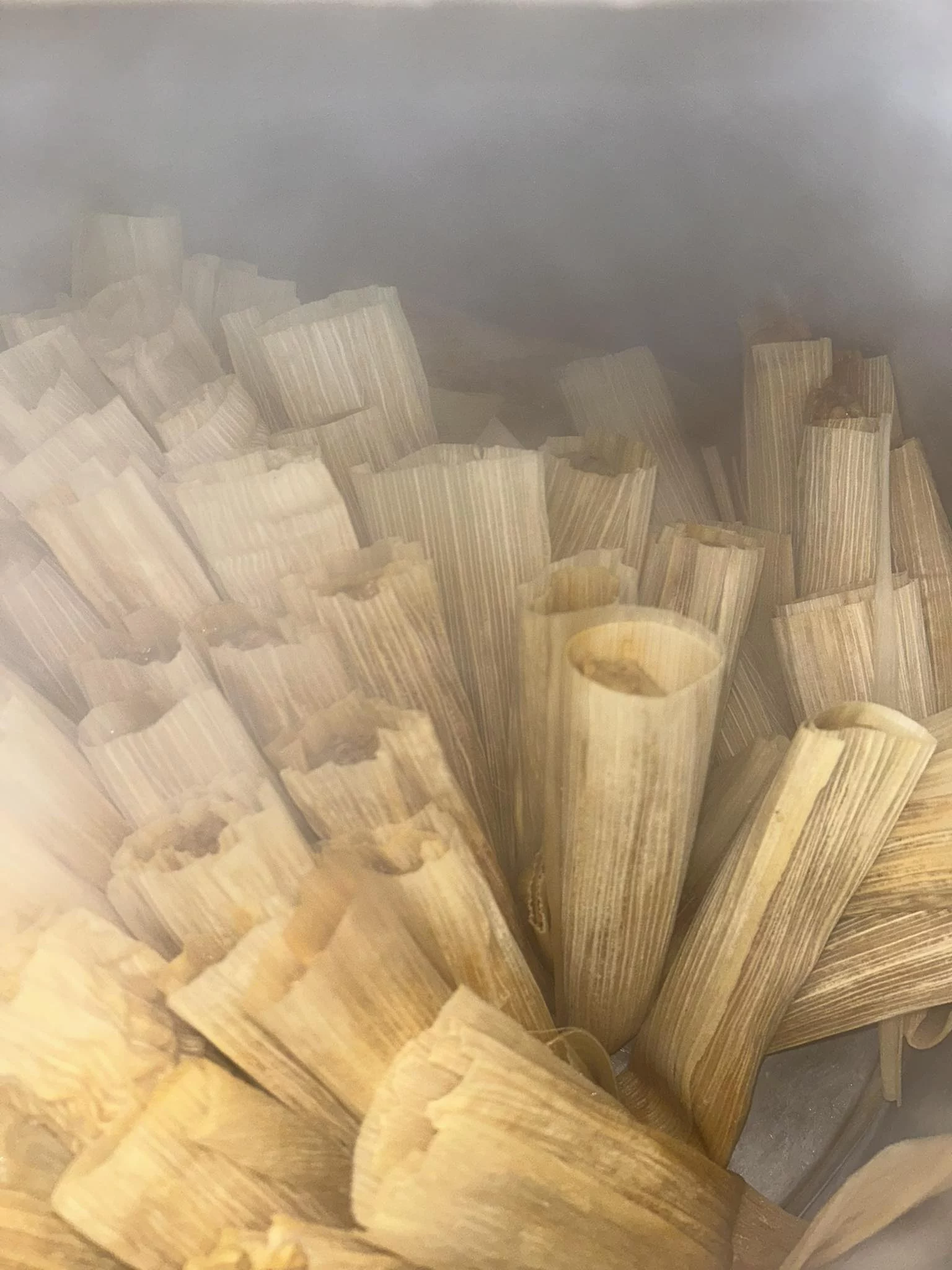 Steamed tamales at La Estrella Del Norte Bakery
